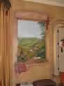 Close up of Italian Vineyard Mural